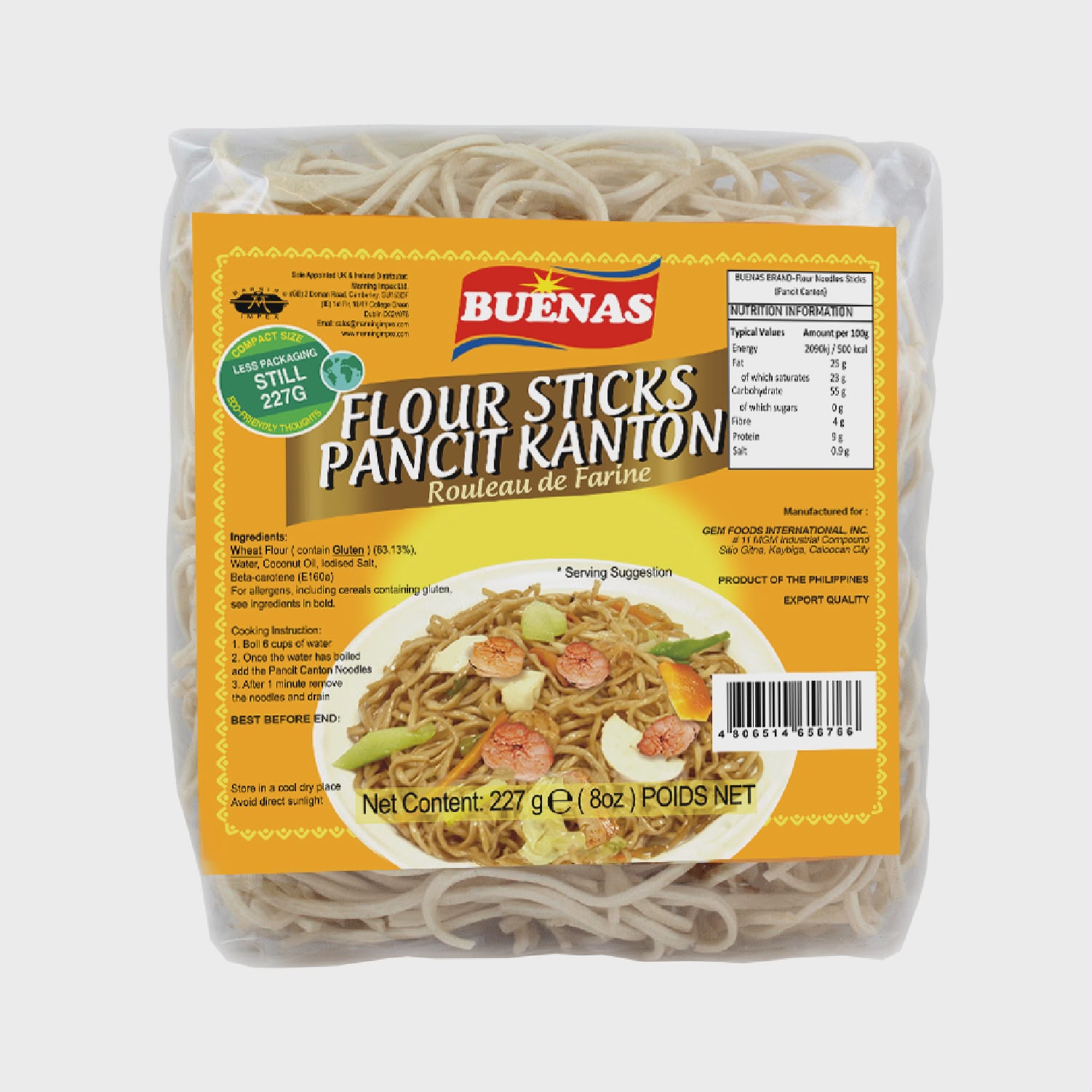 Flour stick pancit kanton