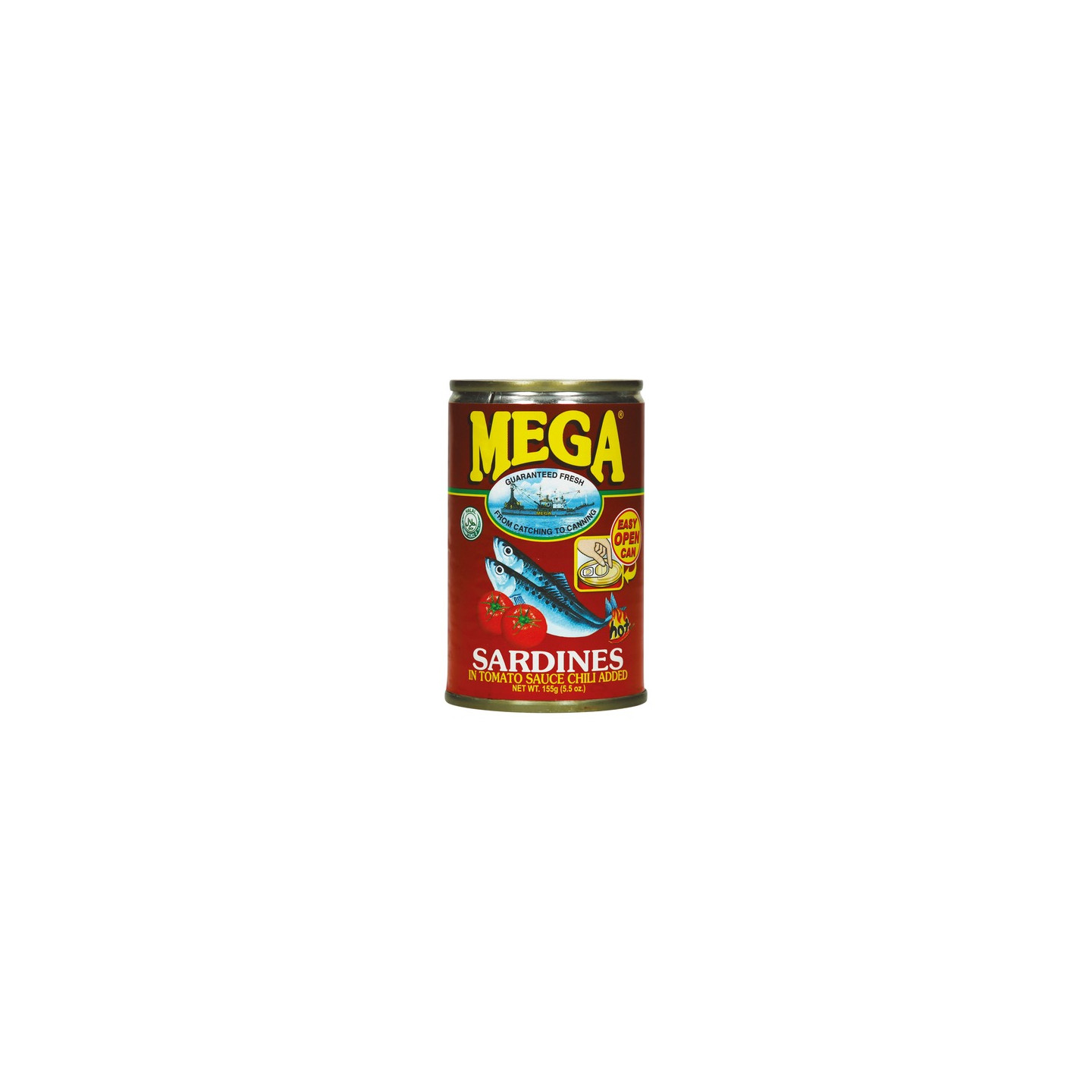 Sardines dans la saucetomate avec piment mega 24 x 155 g